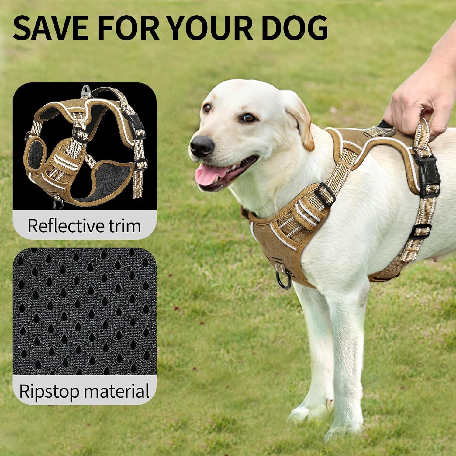 Detalle 2 de HEELE Dog Harness L adjustable no-pull padded harness