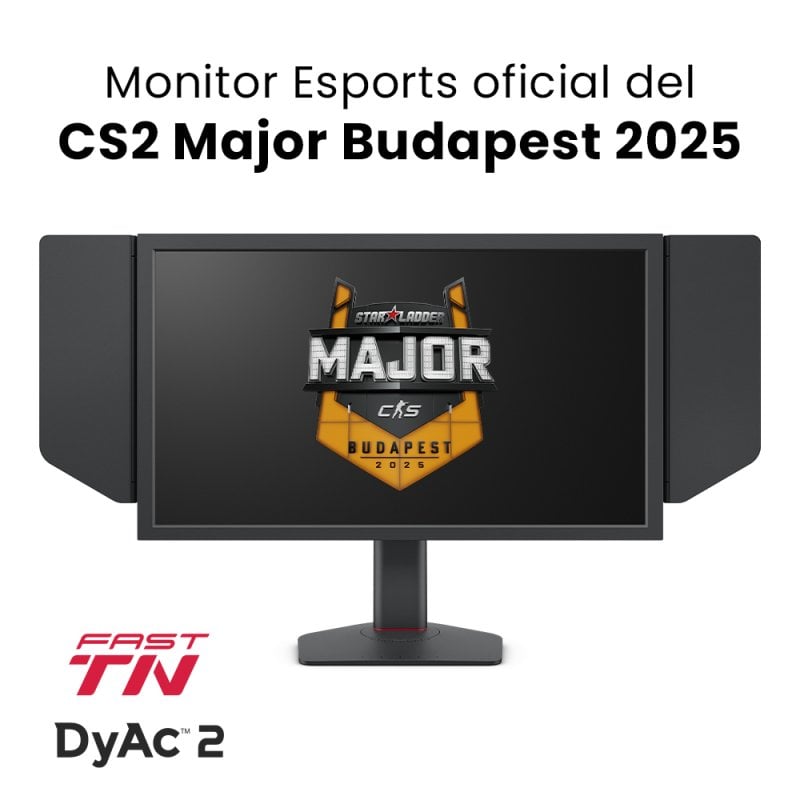 Detalle 2 de BenQ ZOWIE XL2586X+ 24.1" FullHD 600 Hz: opción para gaming competitivo con DyAc 2