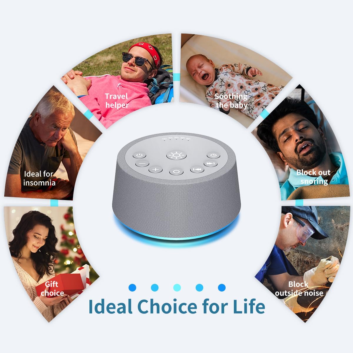 Thumbnail 6 de SoundLegend White Noise Sound Machine with 30 Sounds