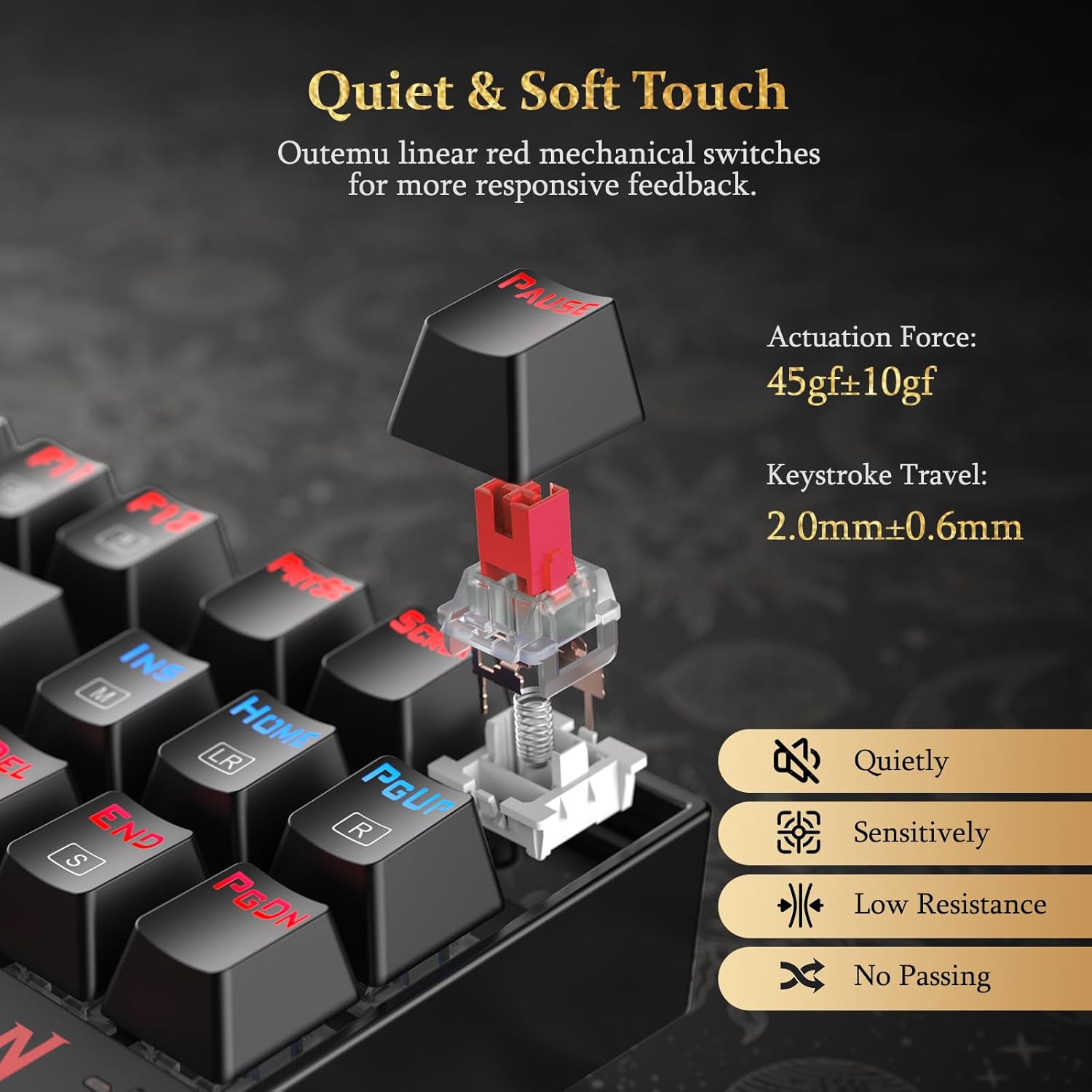 Thumbnail 3 de Redragon K552 Mechanical 87-Key Gaming Keyboard