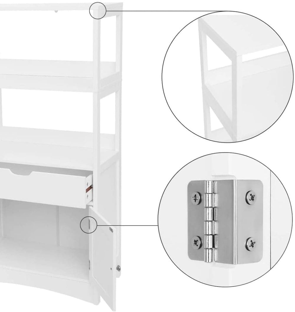 Thumbnail 6 de VASAGLE Armoire Haute Blanc 32,5 x 60 x 122 cm