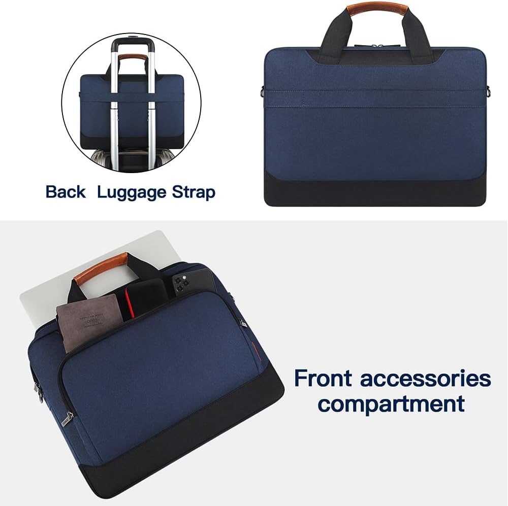 Thumbnail 2 de DOMISO Laptoptasche 17–17,3 Zoll (Schutzhülle & Umhängetasche), blau