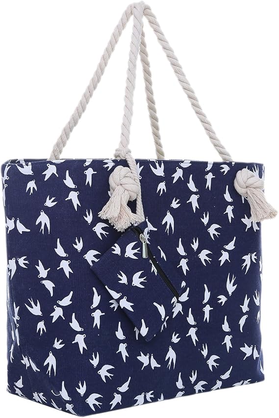 Detalle de DonDon Bolsa de playa grande con cremallera 🌊 Gaviota yate