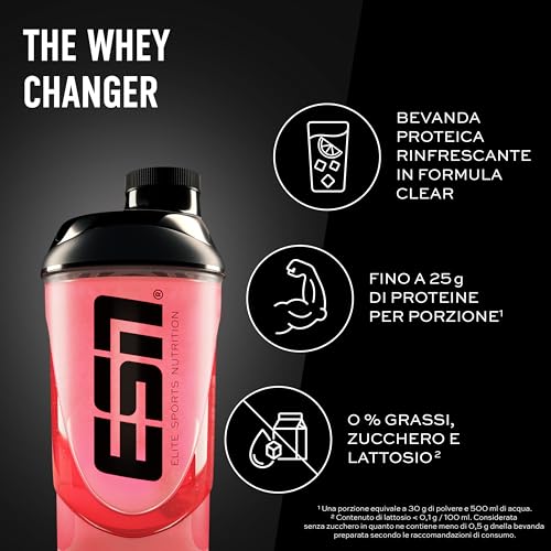 Detalle 2 de ESN ISOCLEAR Whey Isolate Fragola e lime 1000 g – proteine chiare, gusto fruttato