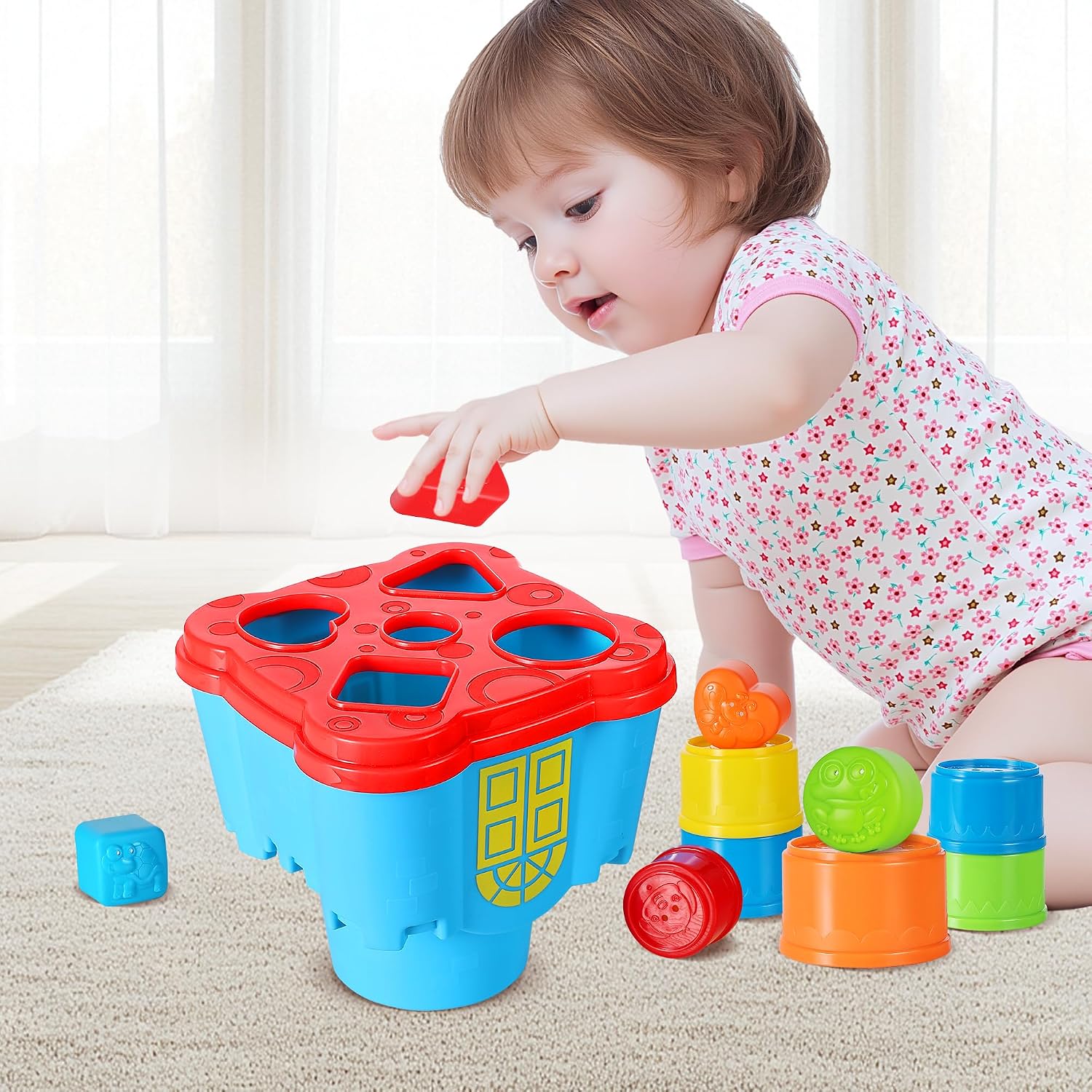 Thumbnail 6 de iPlay iLearn Baby Stacking Toys 12-piece set