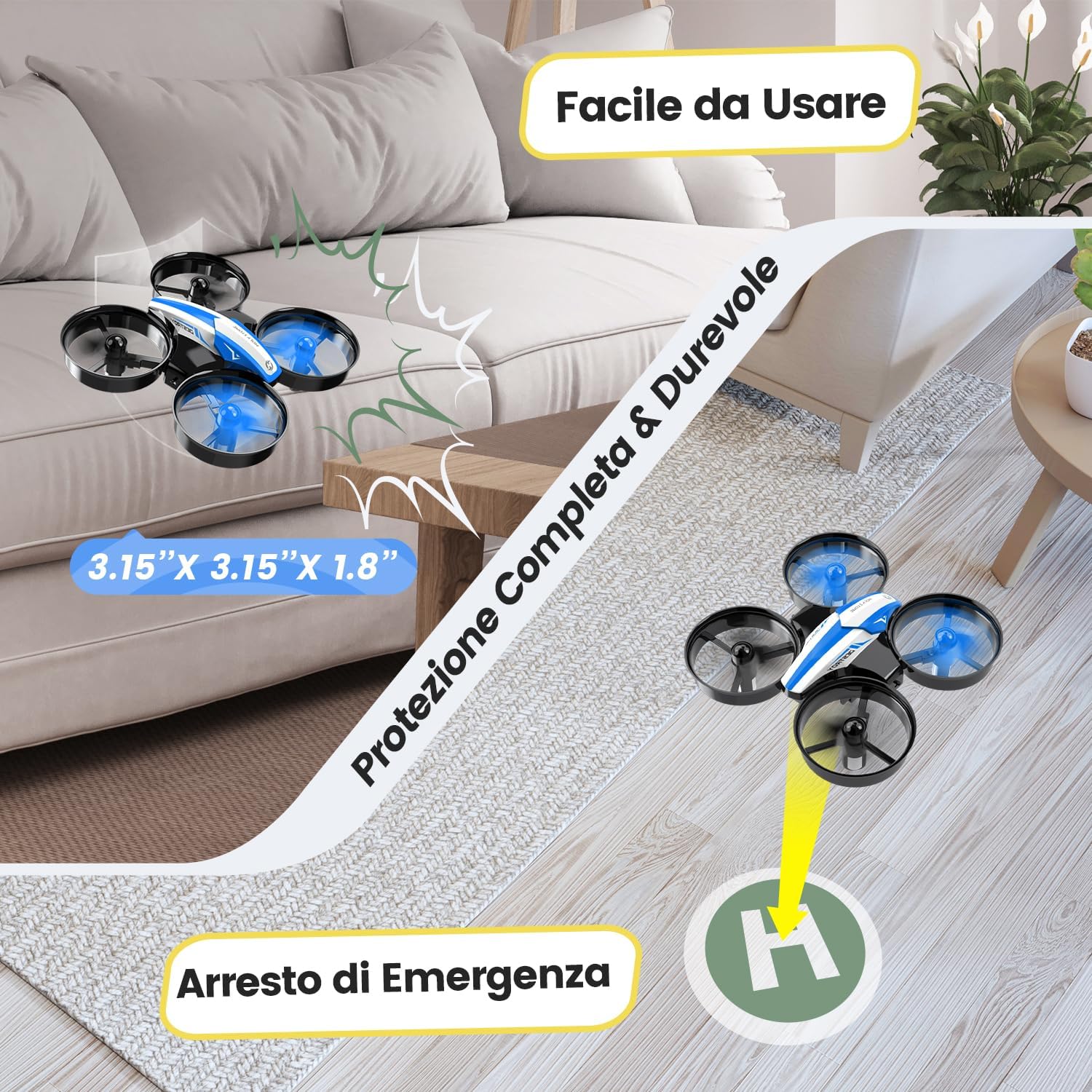 Thumbnail 6 de Holy Stone HS210 Mini drone per bambini con 3 batterie 🚁