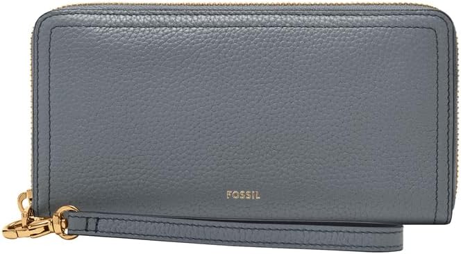 Detalle 2 de Fossil Logan Portefeuille pochette zippé en cuir ou en PU pour femme