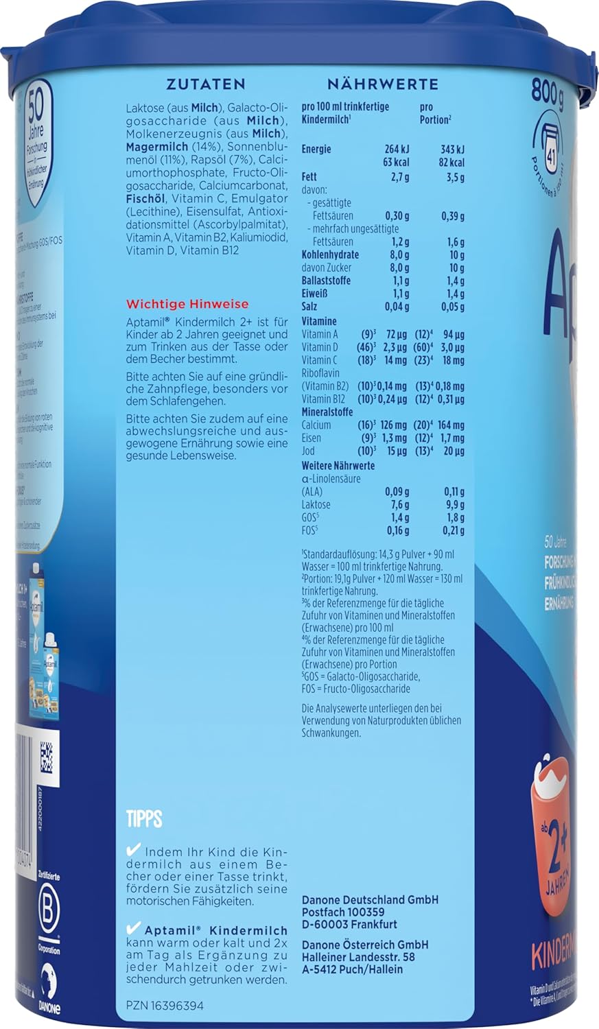 Thumbnail 1 de Aptamil Kindermilch 2 Plus – Kindermilch ab 2 Jahren, 800 g