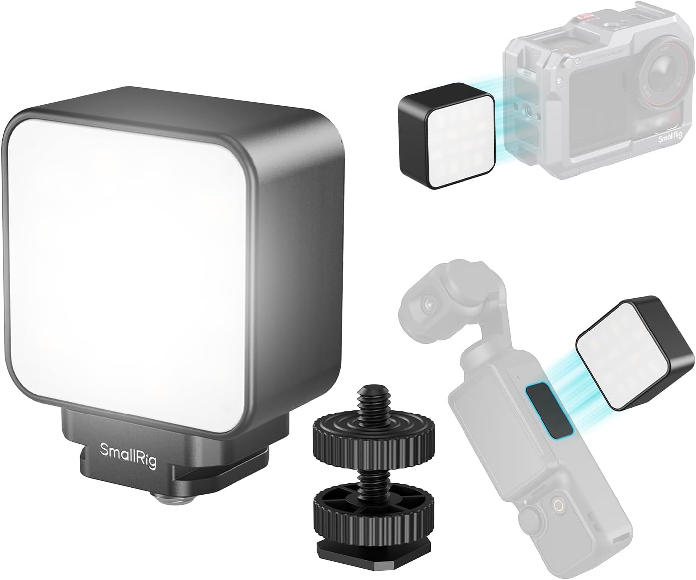 SmallRig 5446B Mini Lampe LED Magnétique pour Caméras d’action — éclairage fiable et portable