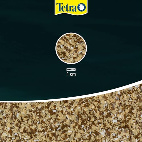 Detalle de Tetra Pond Flakes: alimento en escamas para peces pequeños y jóvenes en estanque (cubo 10 L)