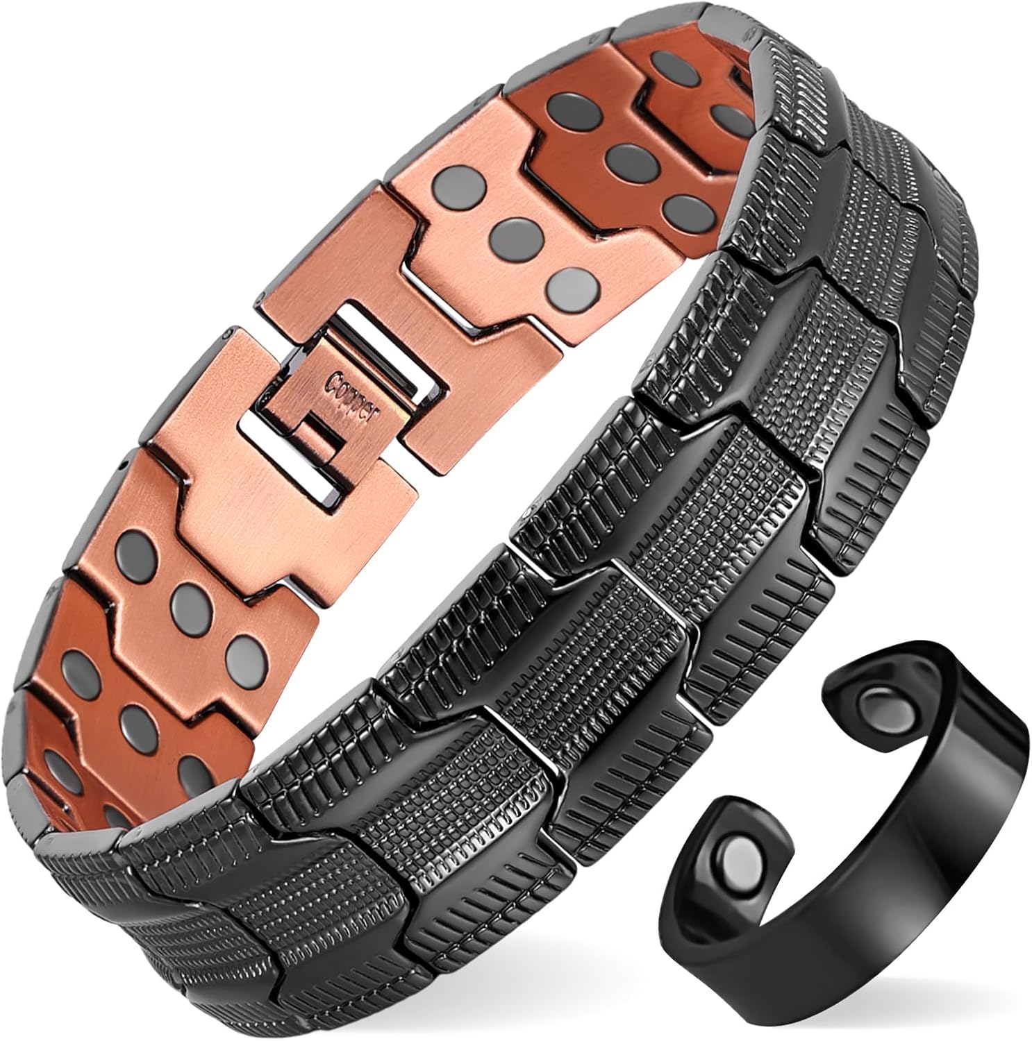 Thumbnail 6 de MagEnergy 99.99% Copper Bracelet for Men with Ultra Strong Magnets