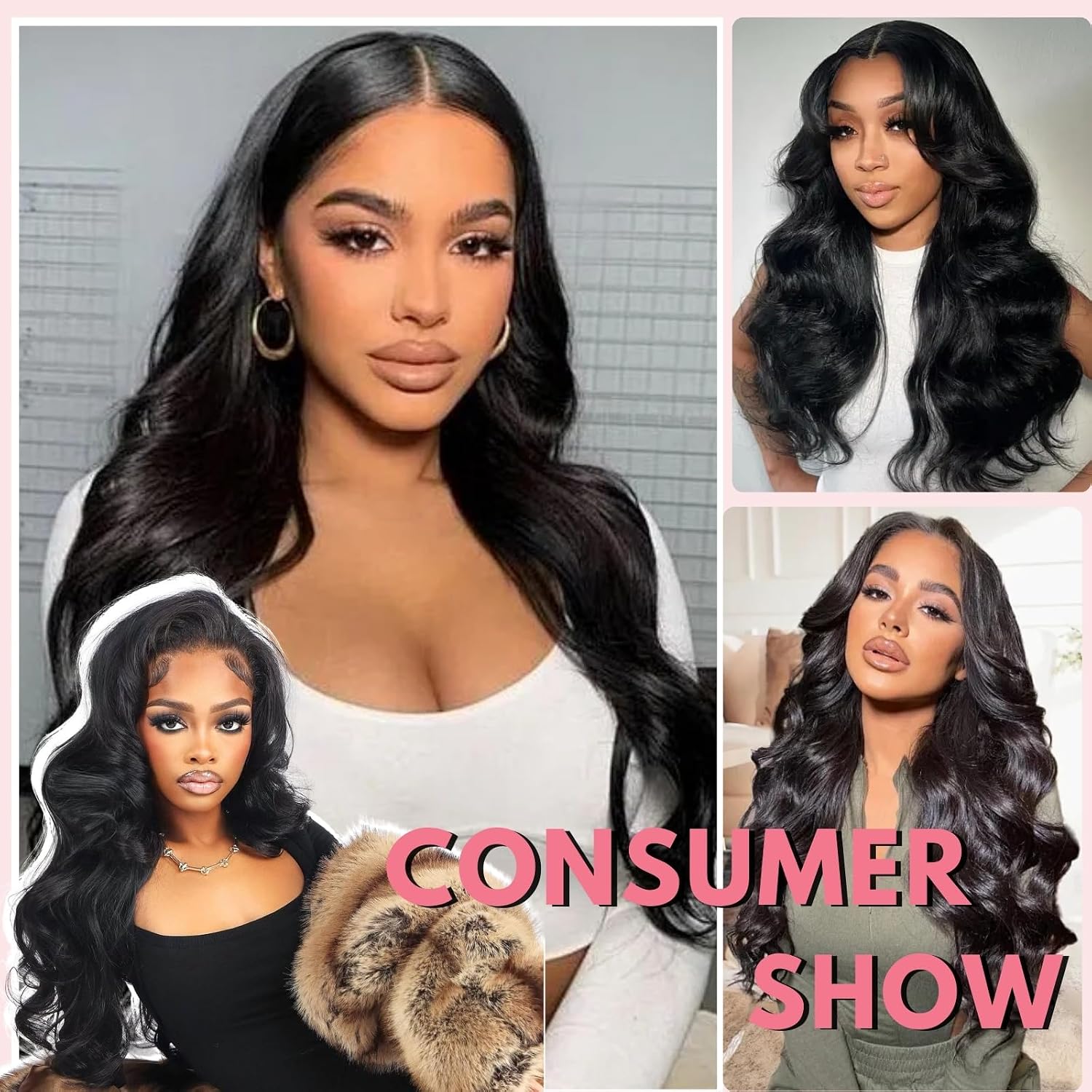 Thumbnail 4 de HRTND Body Wave Lace Front Wig, 24 Inch