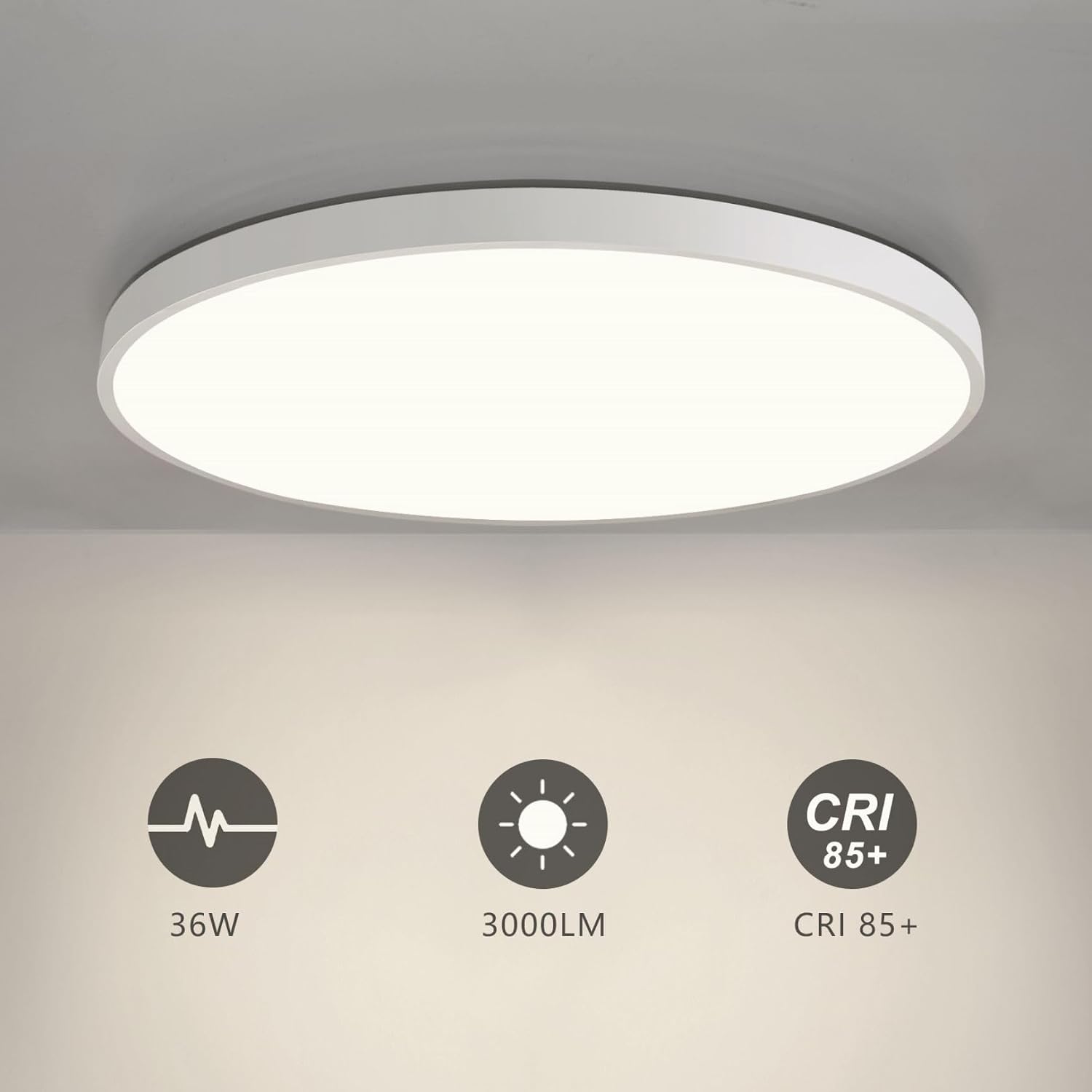 Detalle 2 de JDONG LED Deckenleuchte 36W Ø40 cm