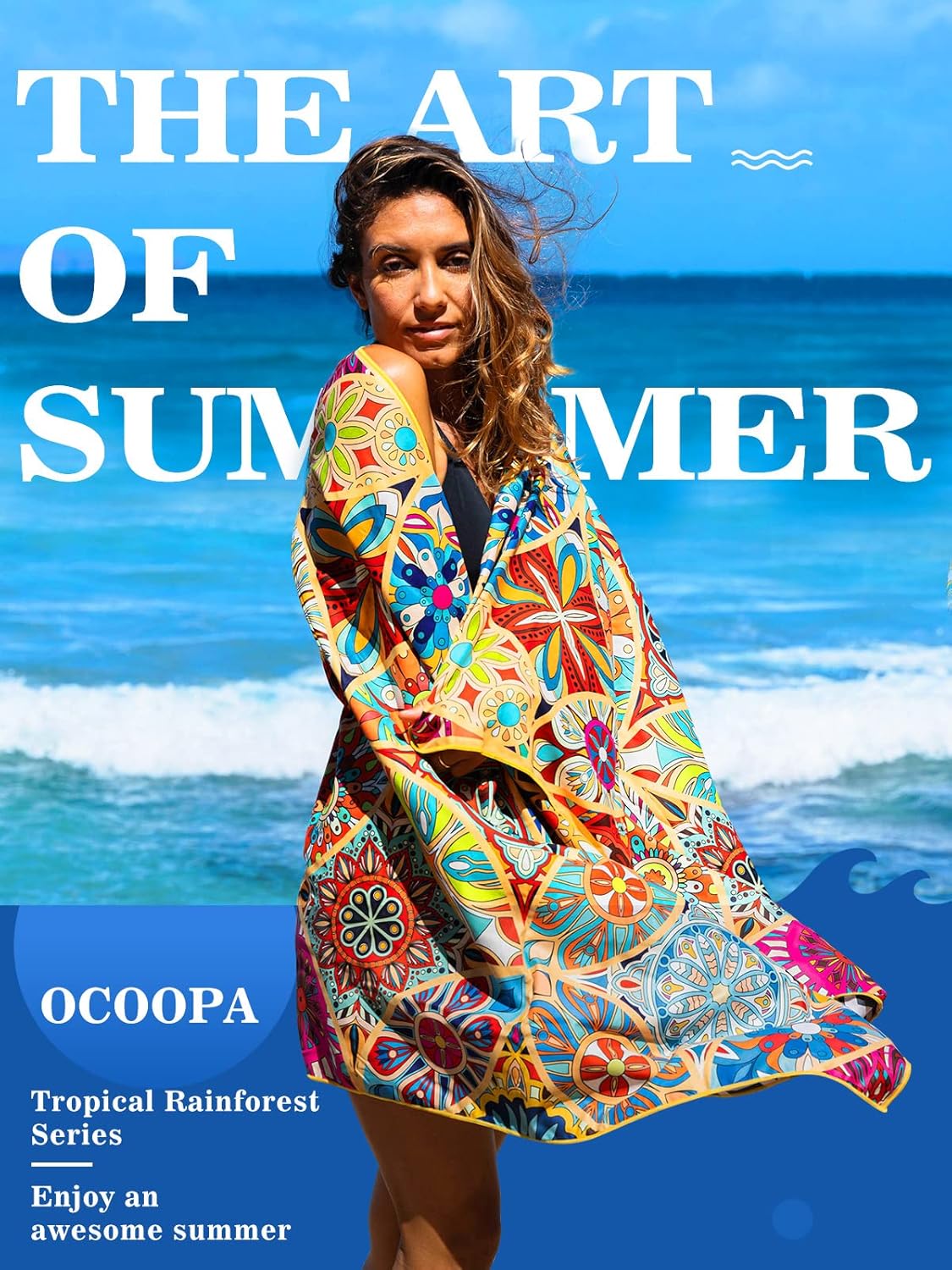 Thumbnail 2 de OCOOPA Beach Towel Microfiber Extra Large 178x80 cm – Quick Dry, Sand Free & Travel Ready