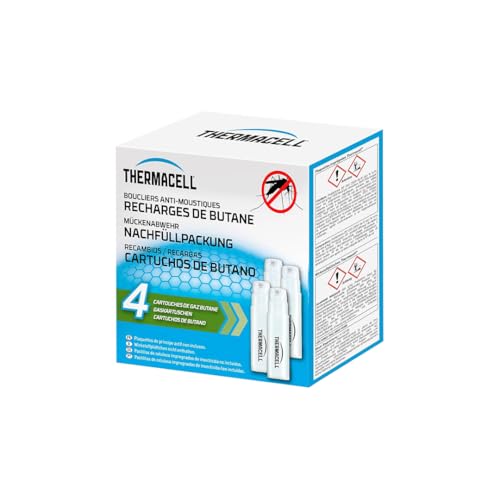 Thermacell 4 Cartouches Gaz Butane Anti Moustiques Tigres – Extérieur