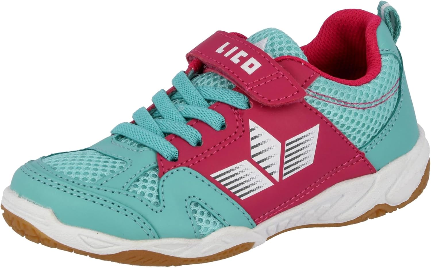 Detalle de Lico Unisex Kinder Sport VsHallenturnschuhe – Hallenlaufschuh mit Klettverschluss und TPR-Laufsohle
