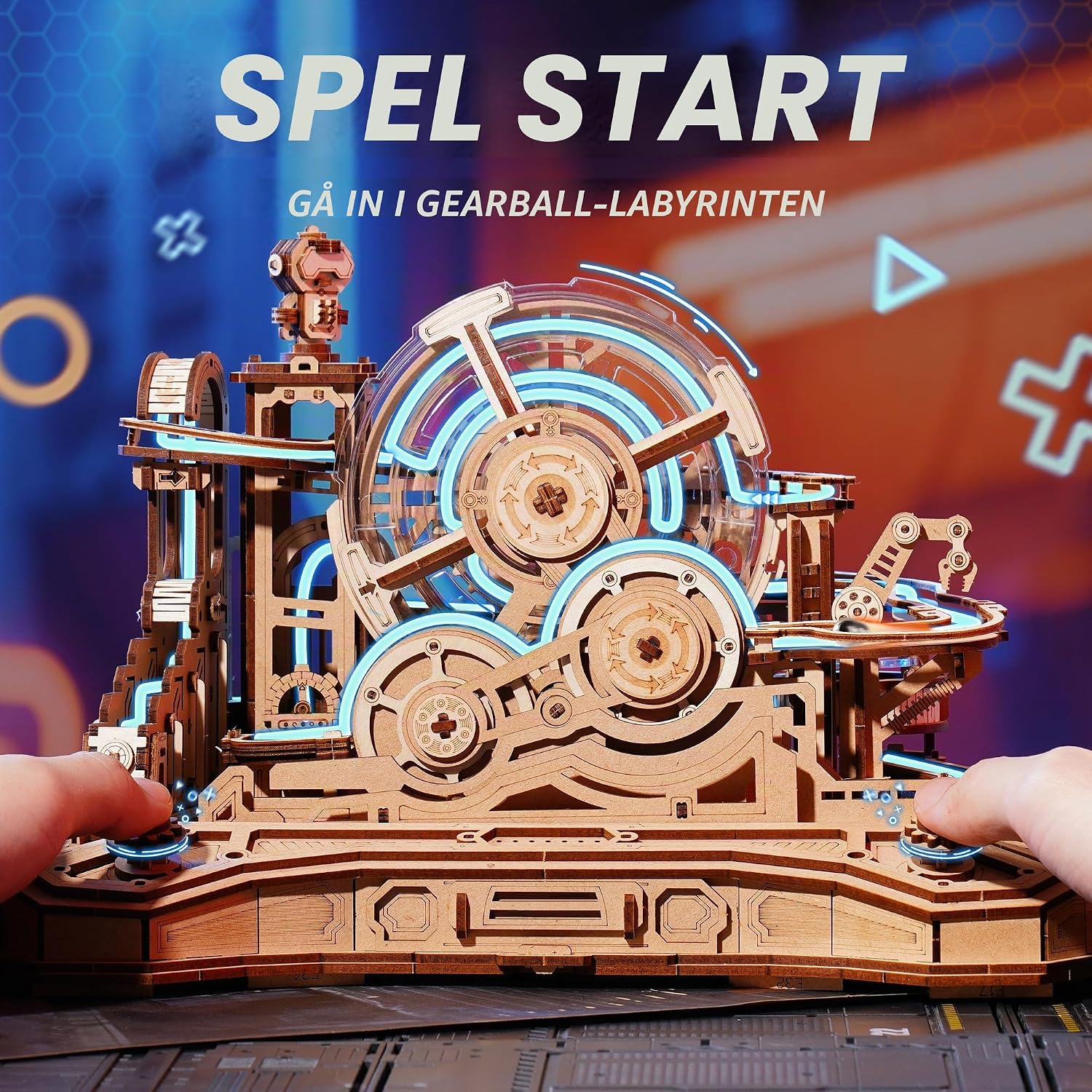 Thumbnail 6 de ROBOTIME EGC01 Gear Ball Challenge – mekaniskt 3D-träpussel med 653 delar