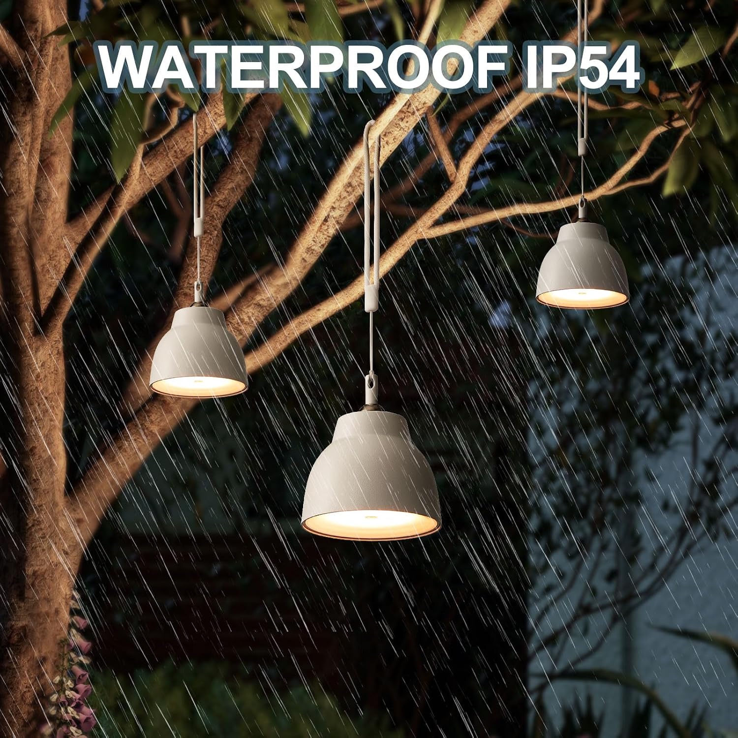Detalle de HARPER LIVING 1406W-FBA 4-in-1 Rechargeable LED Lamp, 3000K, Touch Dimming