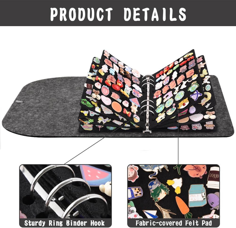 Detalle de Mifuner A5 Enamel Pin Display Book