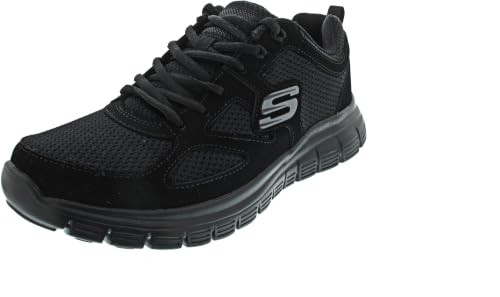Detalle 2 de Skechers Burns- Agoura Herren Turnschuhe – Mesh-Einsatz, atmungsaktiv, schwarz, Größe 47.5 EU
