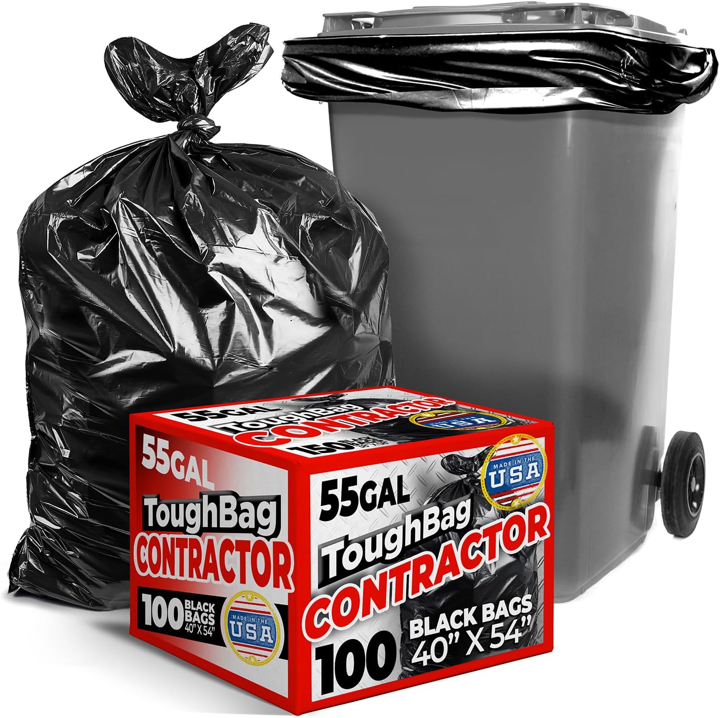 Thumbnail 5 de ToughBag 55 Gallon Heavy Duty Trash Bags ๐