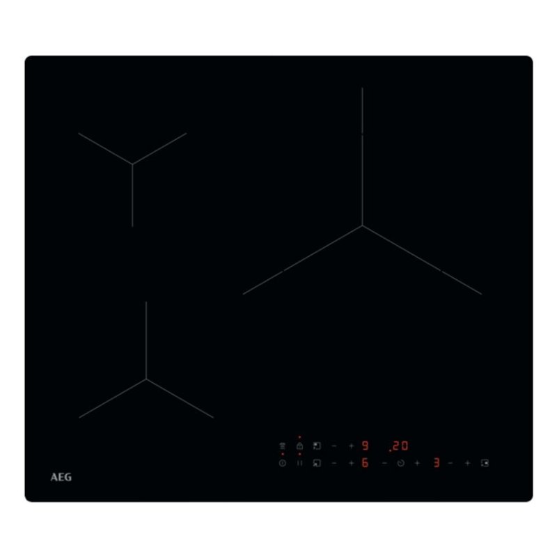 Detalle de Placa de inducción AEG TN63IV00CB (60 cm) con PowerBoost y Hob2Hood, 3 zonas