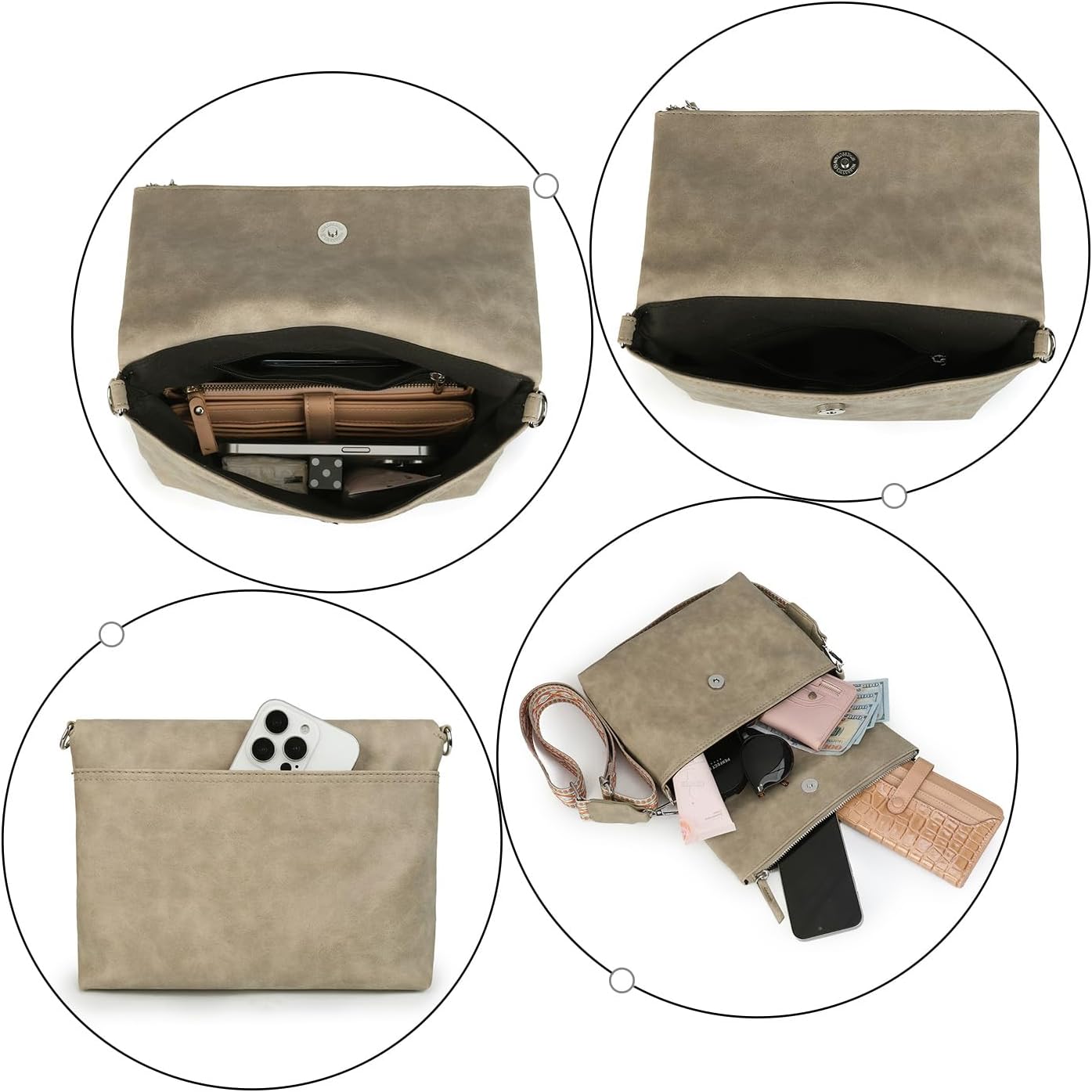 Detalle de Gladdon borsa tracolla donna 24,5 cm