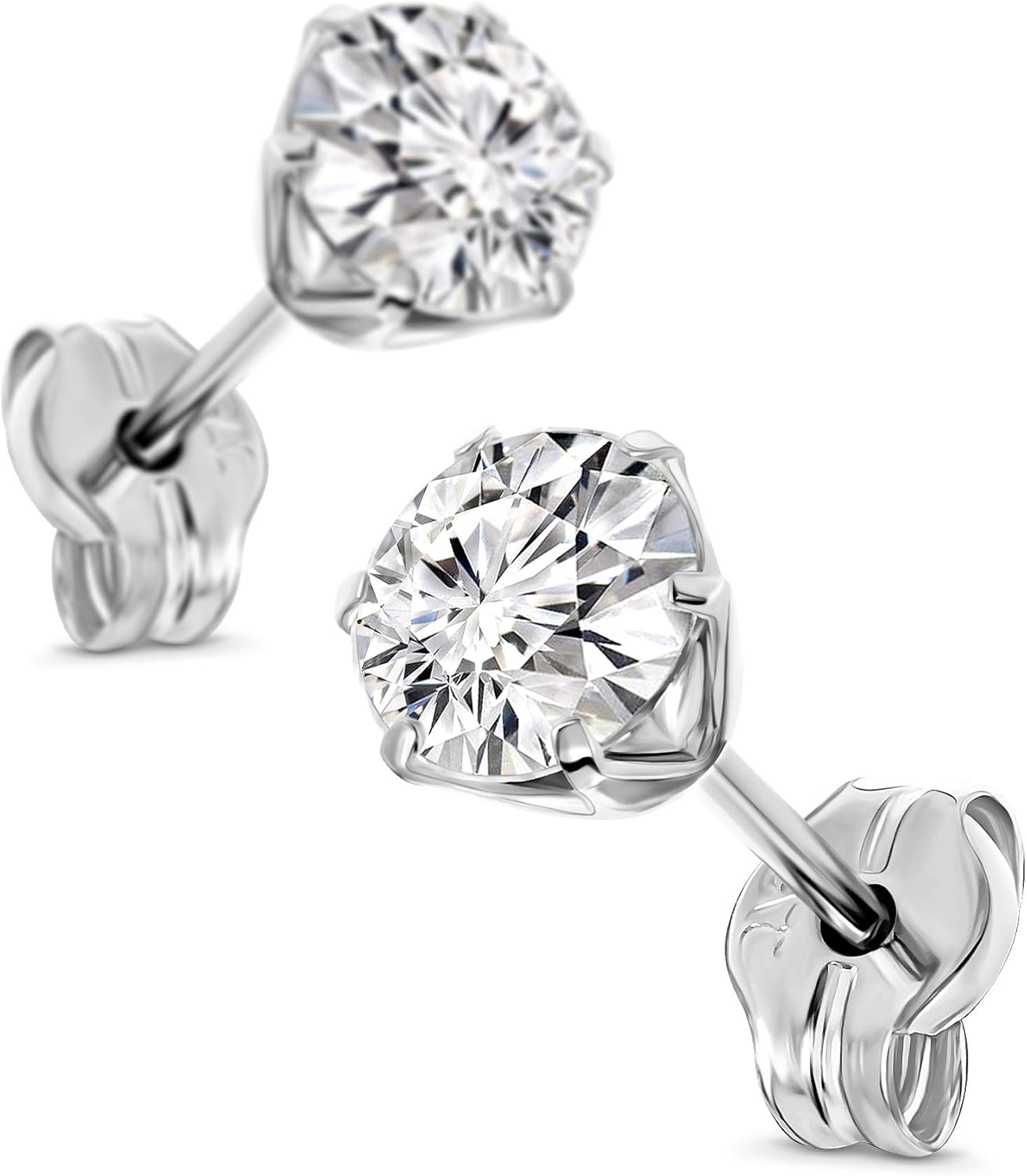 Thumbnail 1 de Miore Boucles d'Oreilles Clous 9 Carat en or blanc