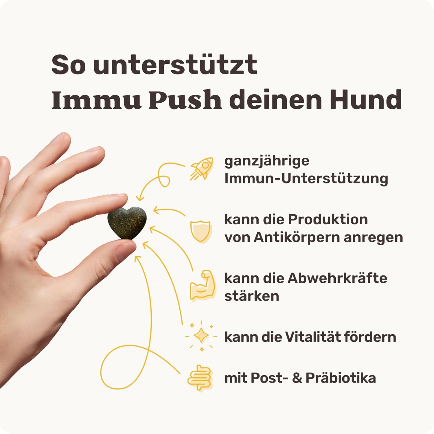 Detalle 2 de mammaly Immu Push 350 g Immunsystem-Leckerli đ