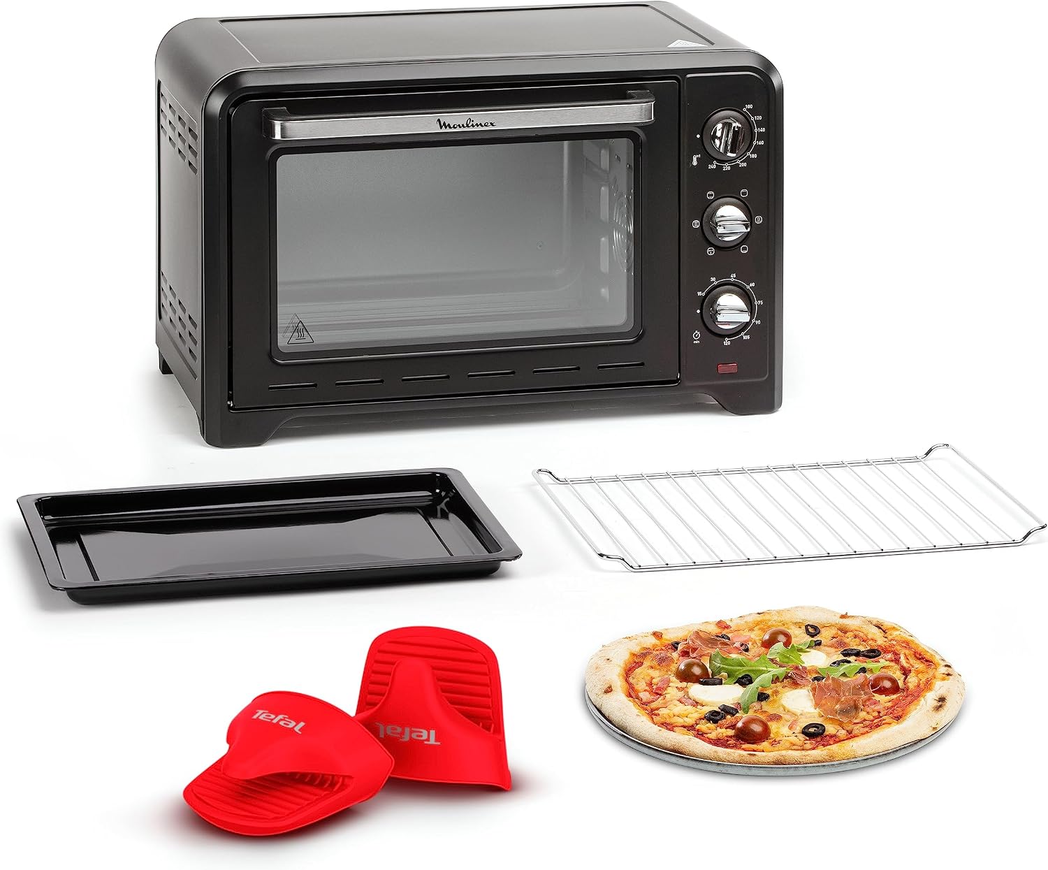 Detalle de Moulinex Optimo OX464811 heteluchtoven 33 l met 6 kookstanden