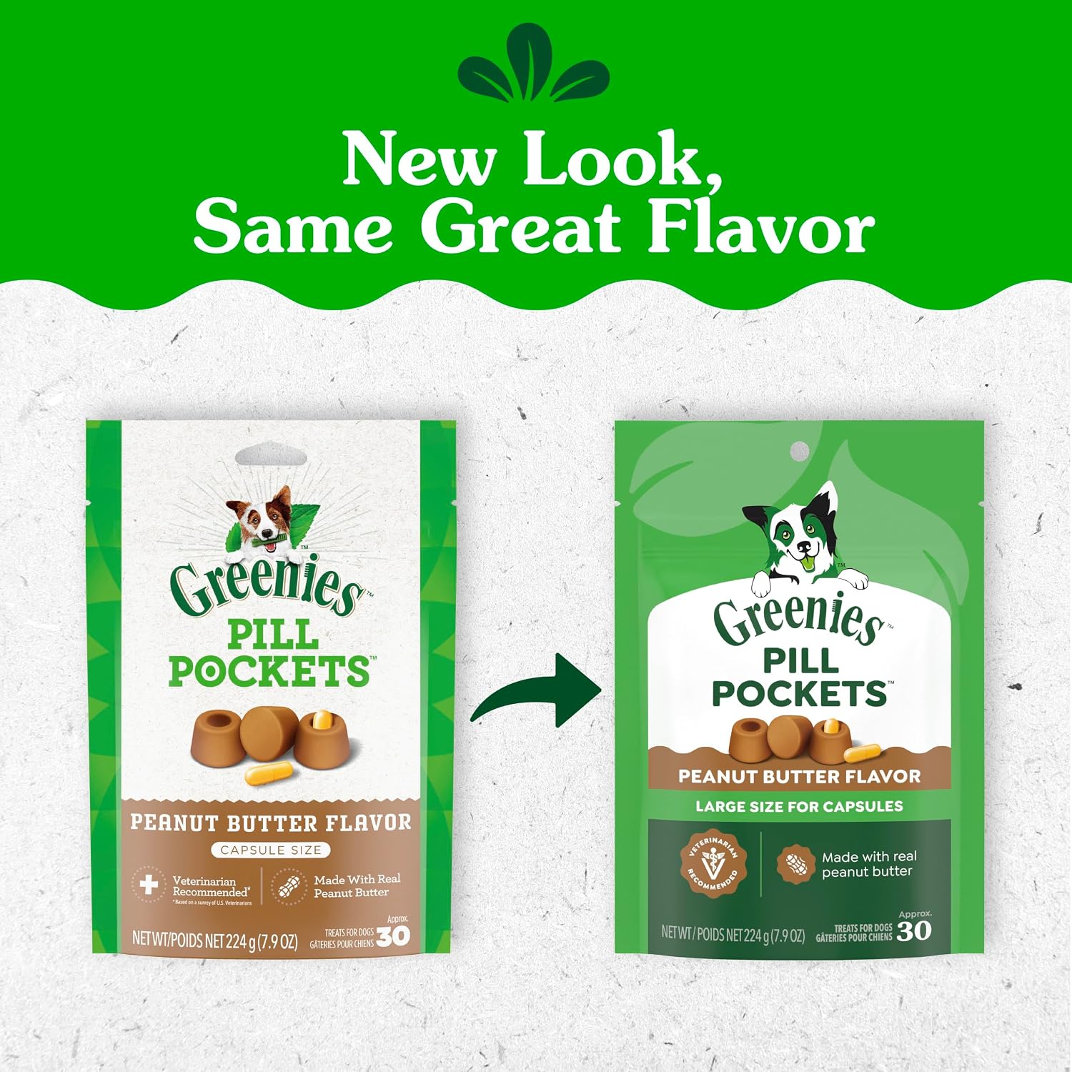 Detalle 2 de Greenies Pill Pockets Large Size Dog Treats, Peanut Butter – 7.9 oz