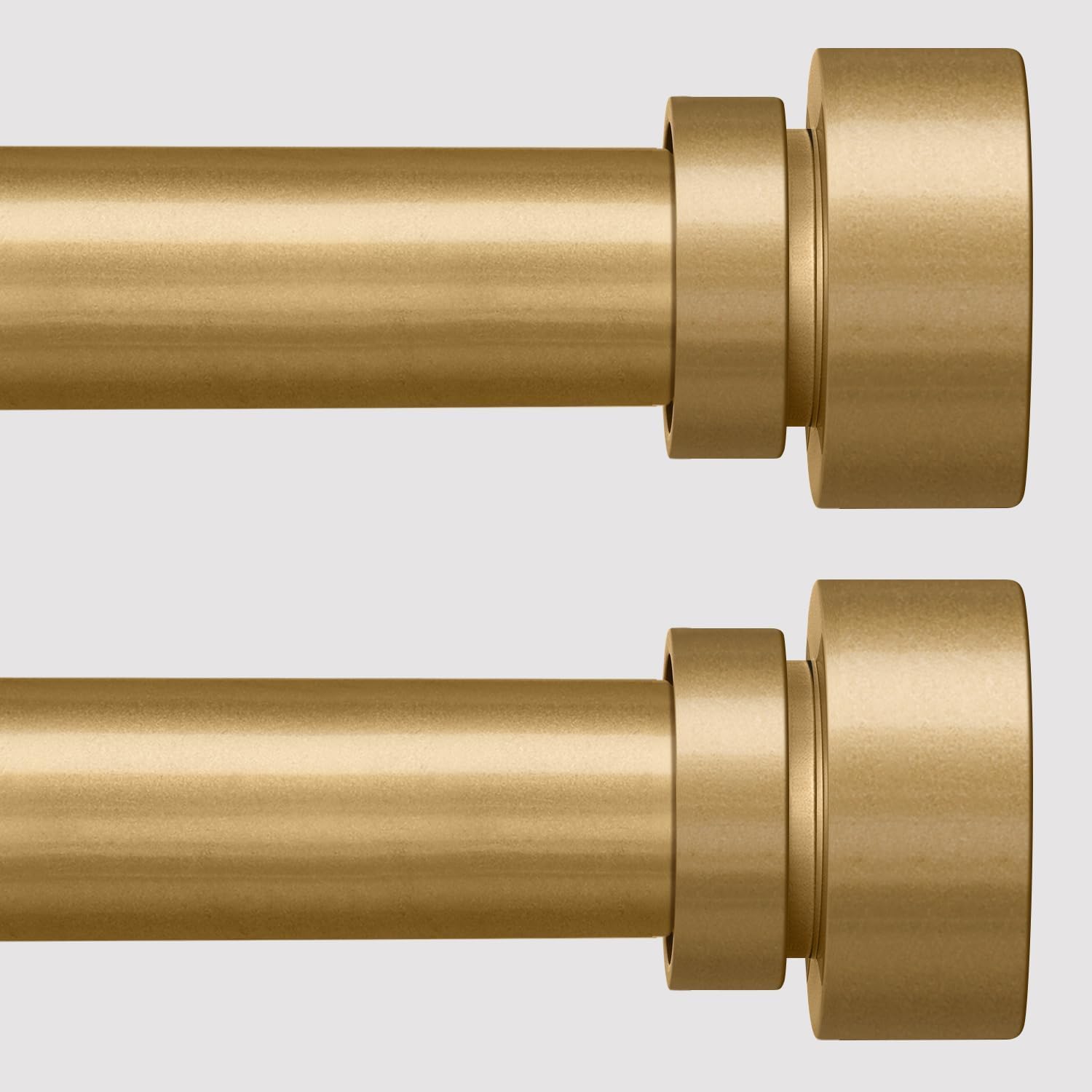 Detalle de Lootkell WC017 2-Pack Gold Curtain Rods, Adjustable 1-Inch Iron