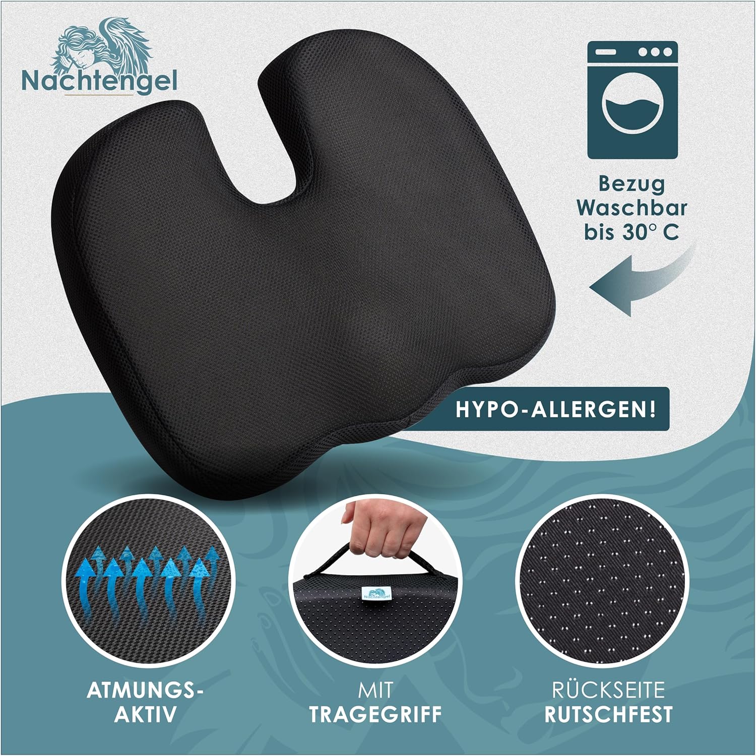 Thumbnail 5 de Nachtengel Orthopädisches Sitzkissen Memory Foam
