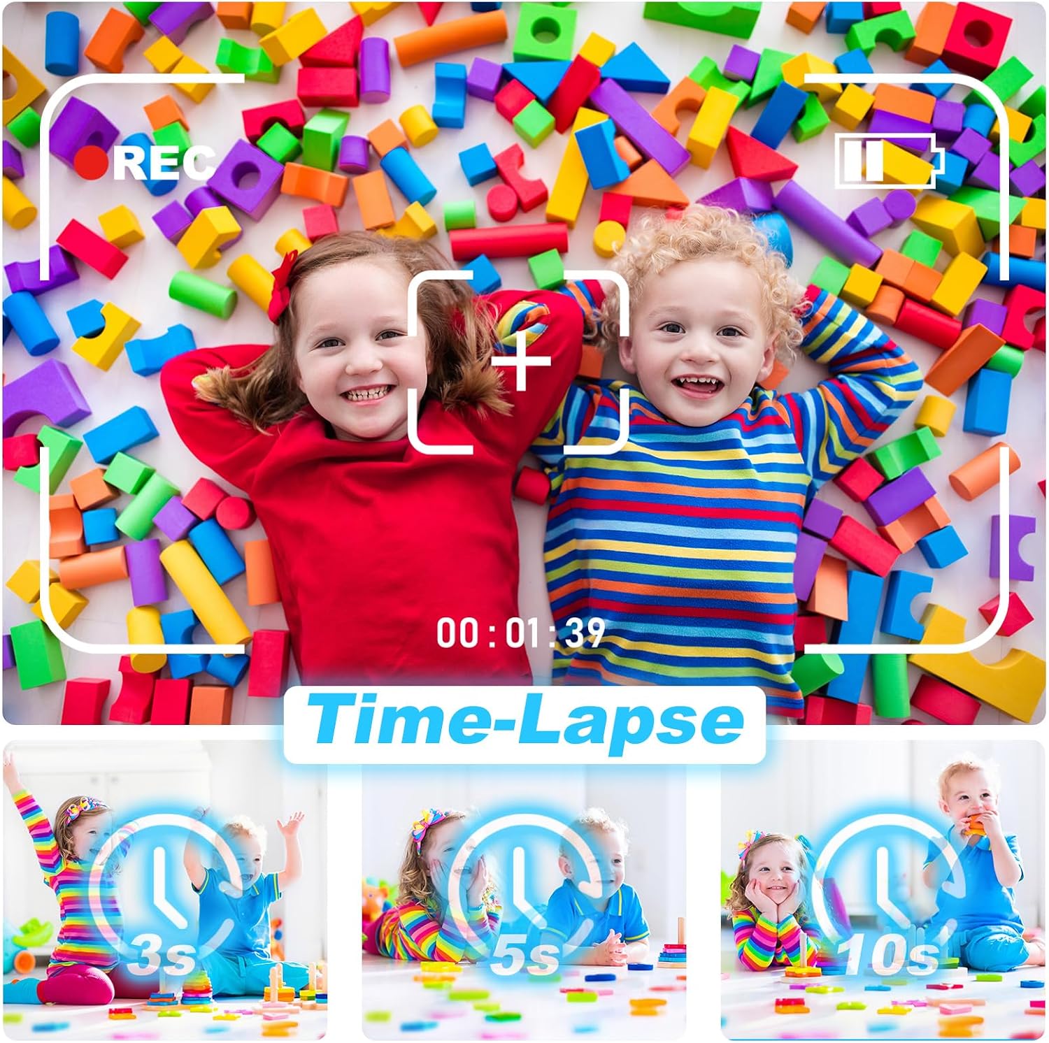Thumbnail 6 de KinderKamera Sofortbildkamera 1080P mit 32 GB