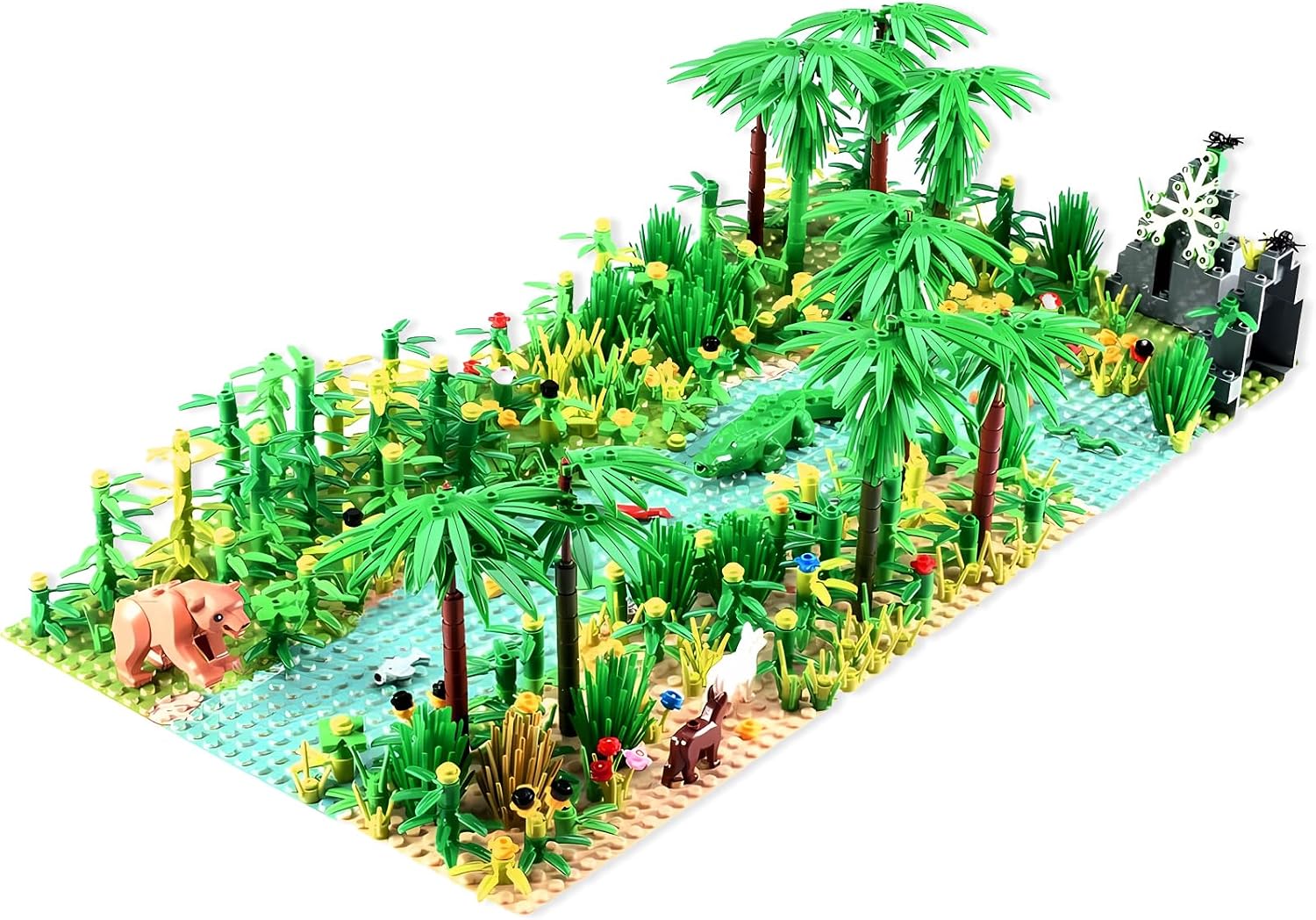Detalle de Tropischer Regenwald für Lego Baumhaus 30 cm