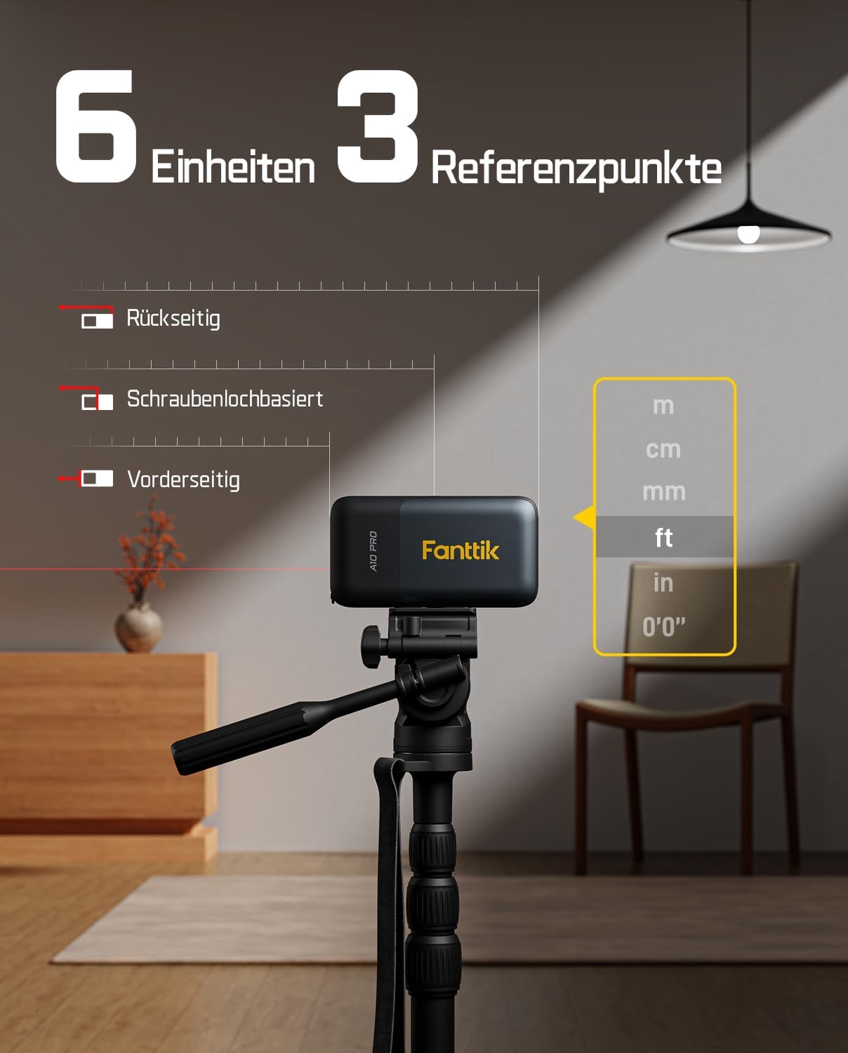 Thumbnail 4 de Fanttik A10 Pro 2‑in‑1 Laserentfernungsmesser