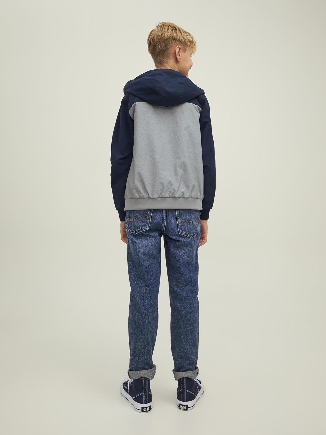 Thumbnail 2 de Jack & Jones Kids Hooded Long Sleeve Bomber Jacket with Wind-Stopper Shell