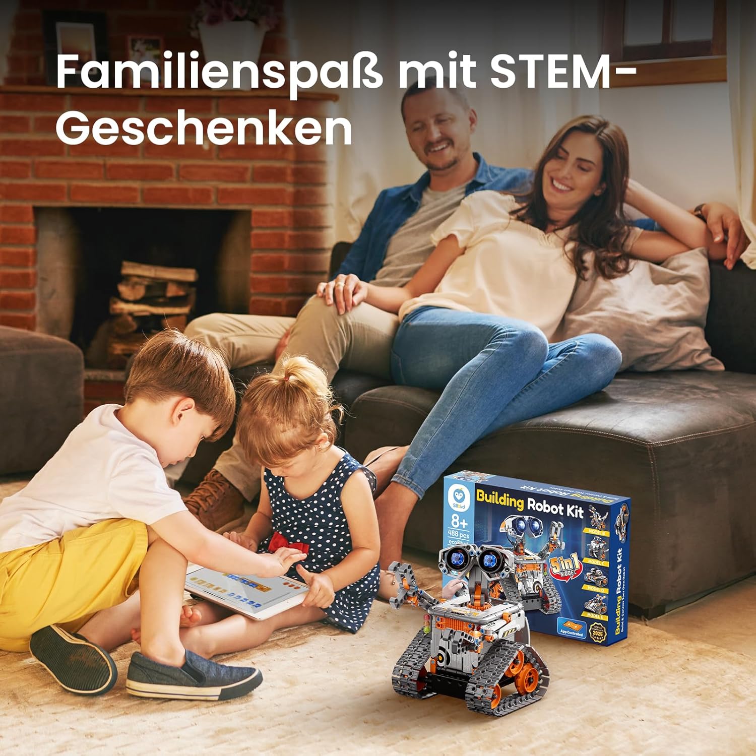Detalle 2 de Sillbird Roboter Baukasten 488 Teile