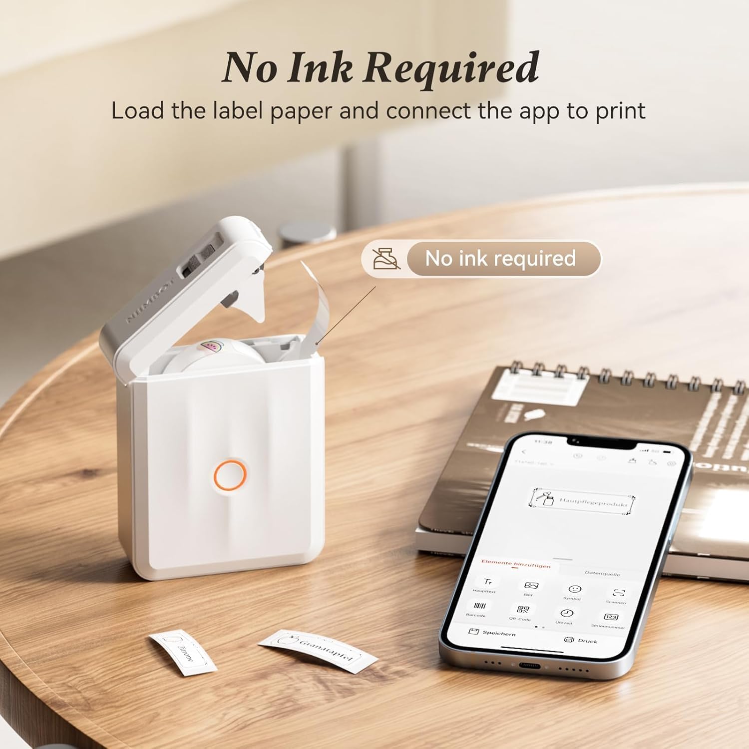 Detalle 2 de NIIMBOT D110 Bluetooth label maker