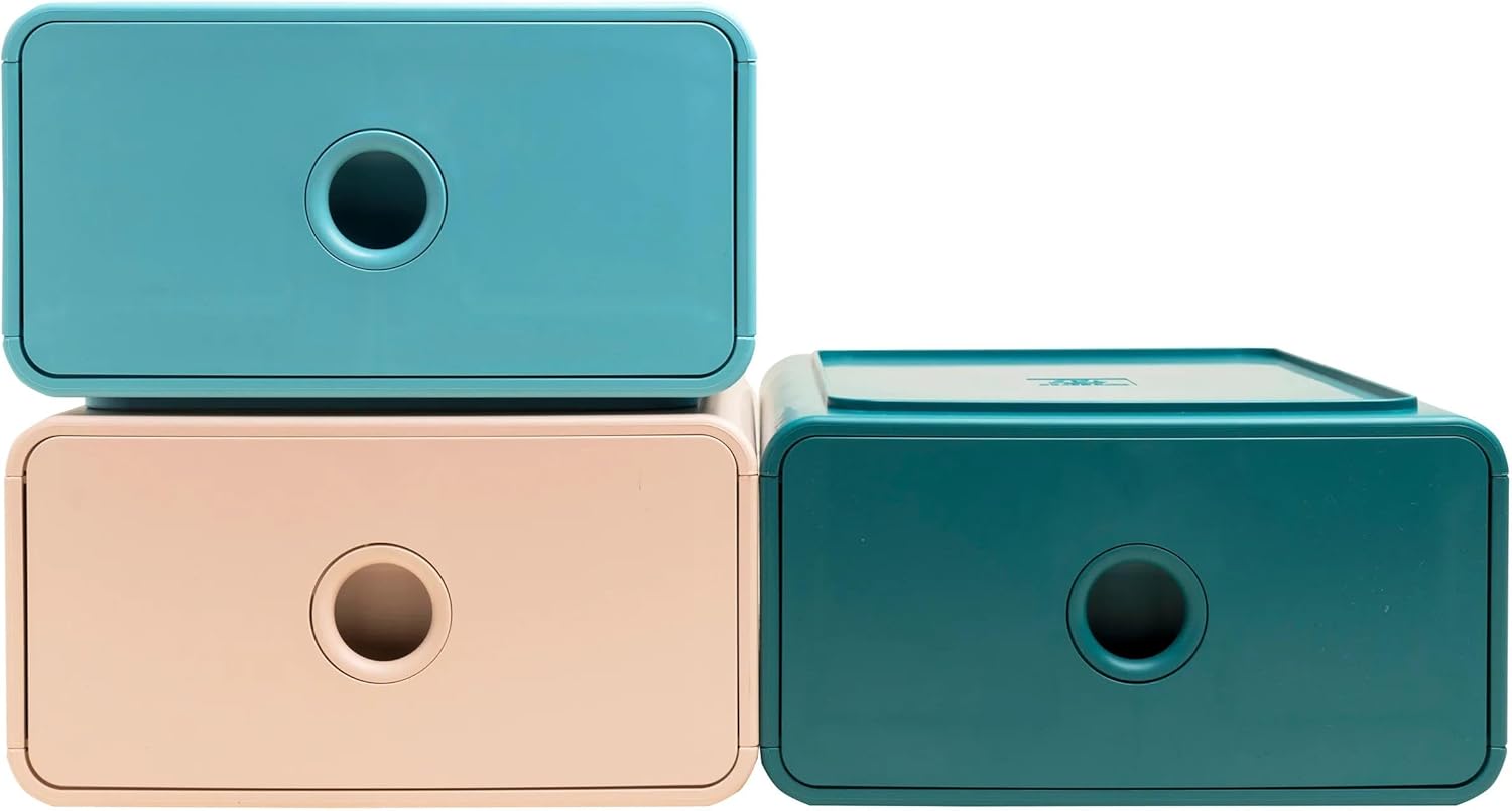 Thumbnail 5 de Exacompta Tiny Box 1 tiroir Autentik superposable (Réf. 315413D) – Blanc