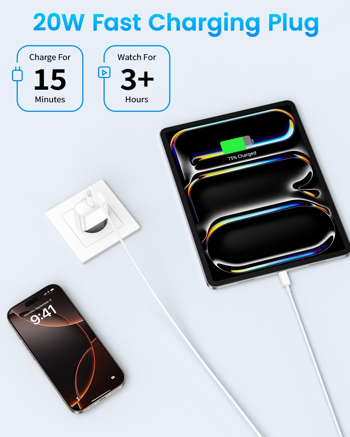 Thumbnail 4 de Cargador USB‑C 20W con cable 2 m para iPhone