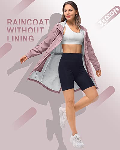Thumbnail 1 de 33,000ft Women's Rain Jacket: Lightweight, Packable Long Waterproof Coat