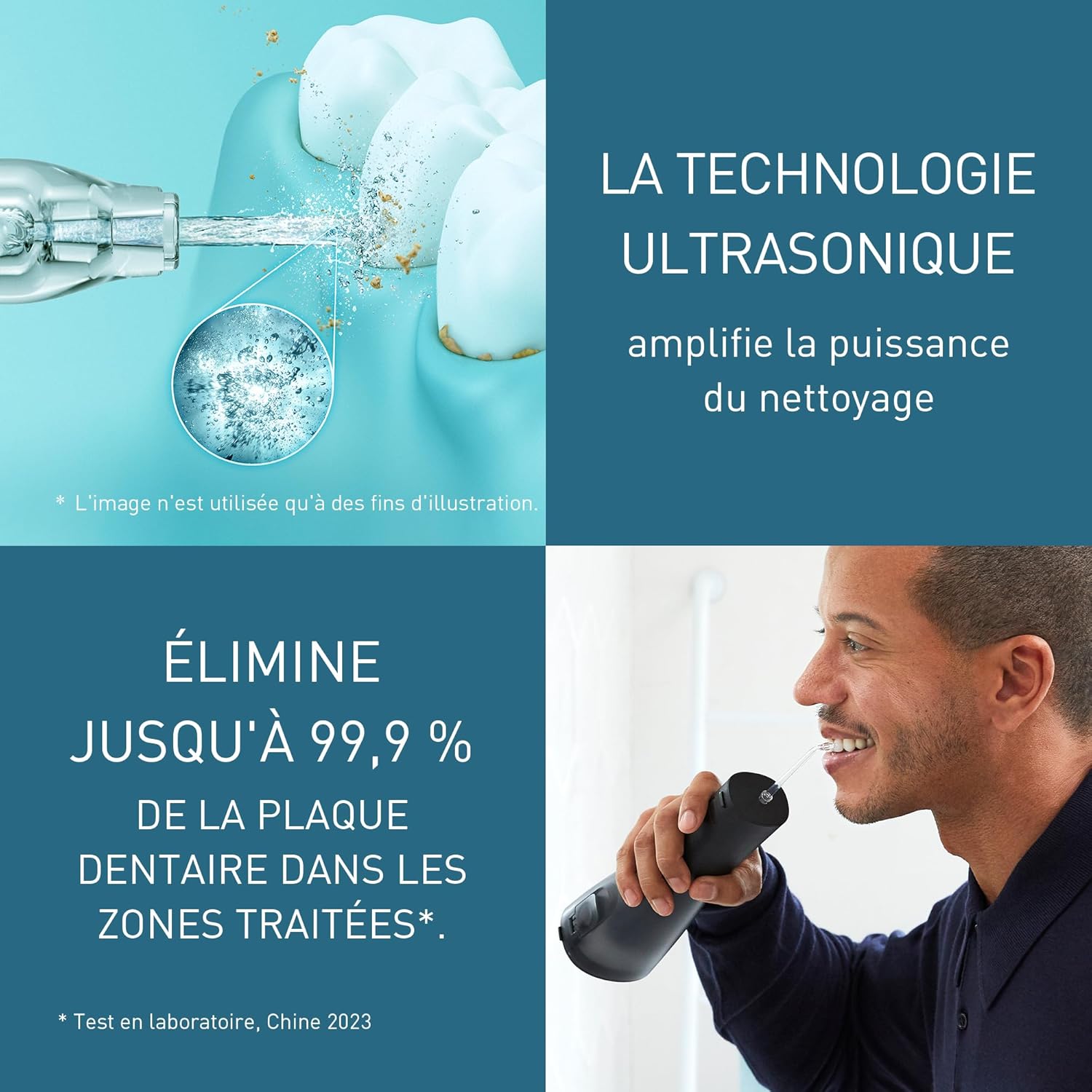 Thumbnail 4 de Panasonic Series 800 EW-DJ86-K503 irrigateur dentaire ultrasonique USB-C (200 ml) noir