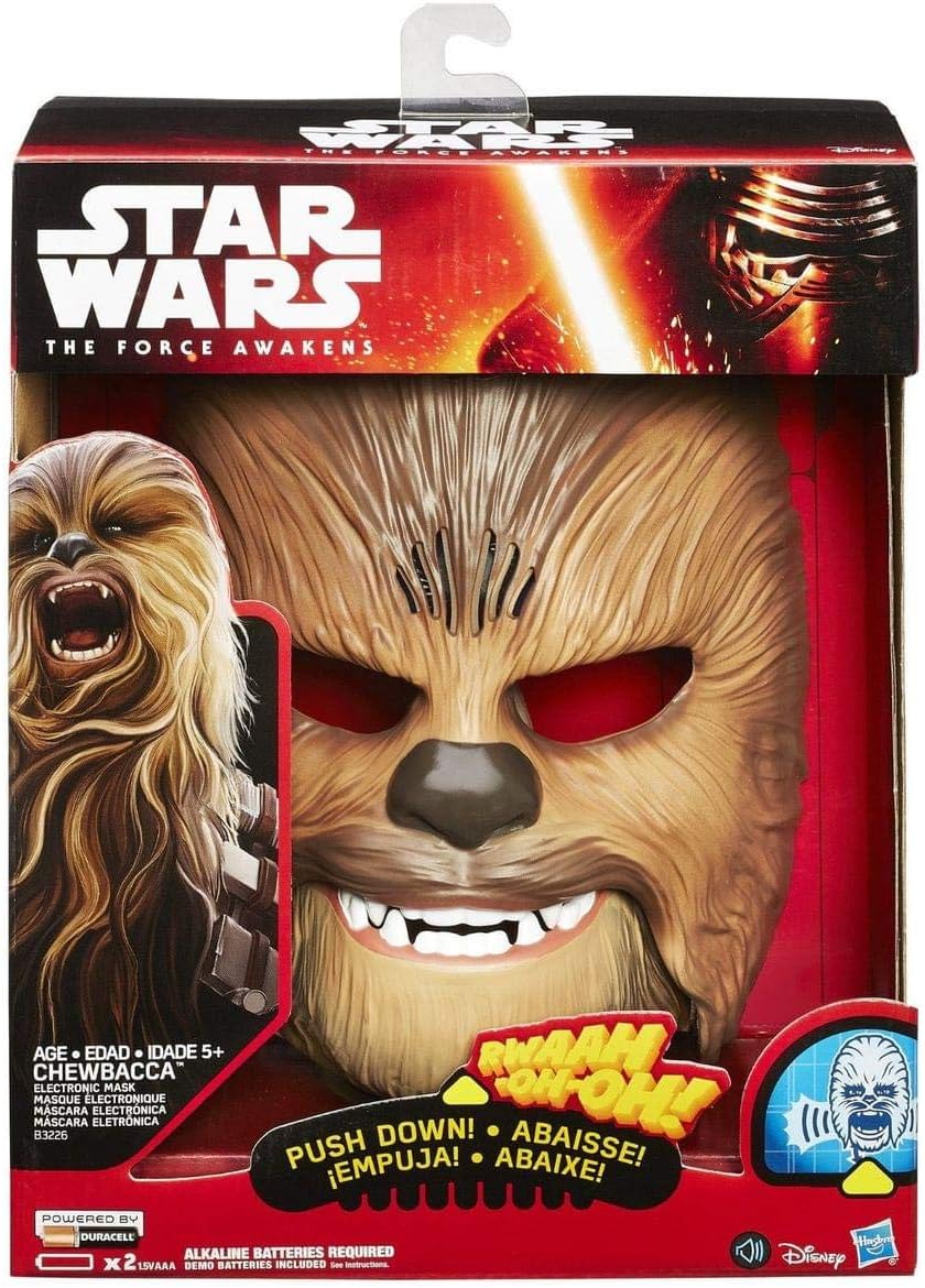 Detalle 2 de Roaring Chewbacca Wookie Mask (Star Wars The Force Awakens) — Electronic Chewbacca Mask in Brown
