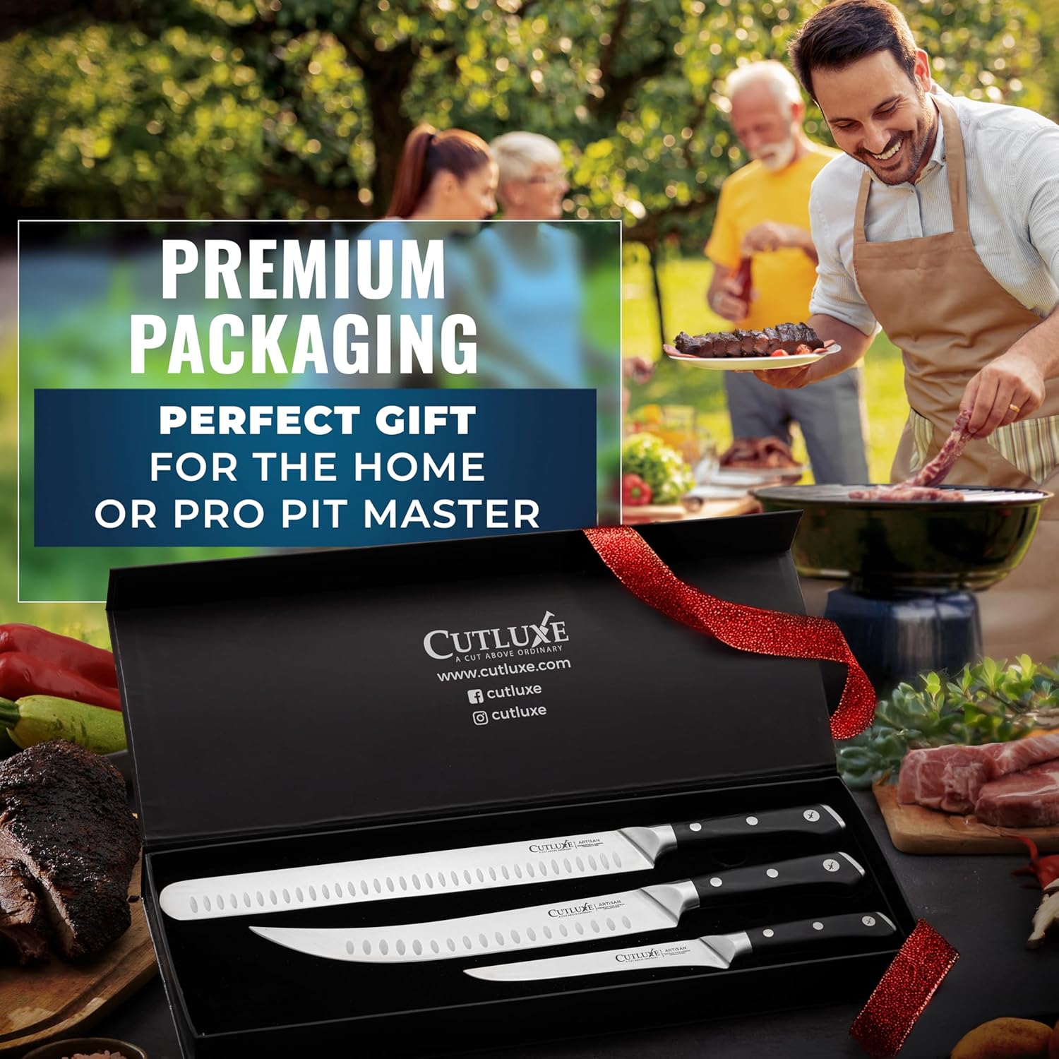 Thumbnail 6 de Cutluxe butcher knife set, 3-piece