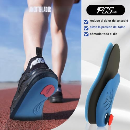 Detalle de PCSsole Plantillas Ortopédicas Gen 2 para Fascitis Plantar, Espolón Calcáneo y Pie Plano