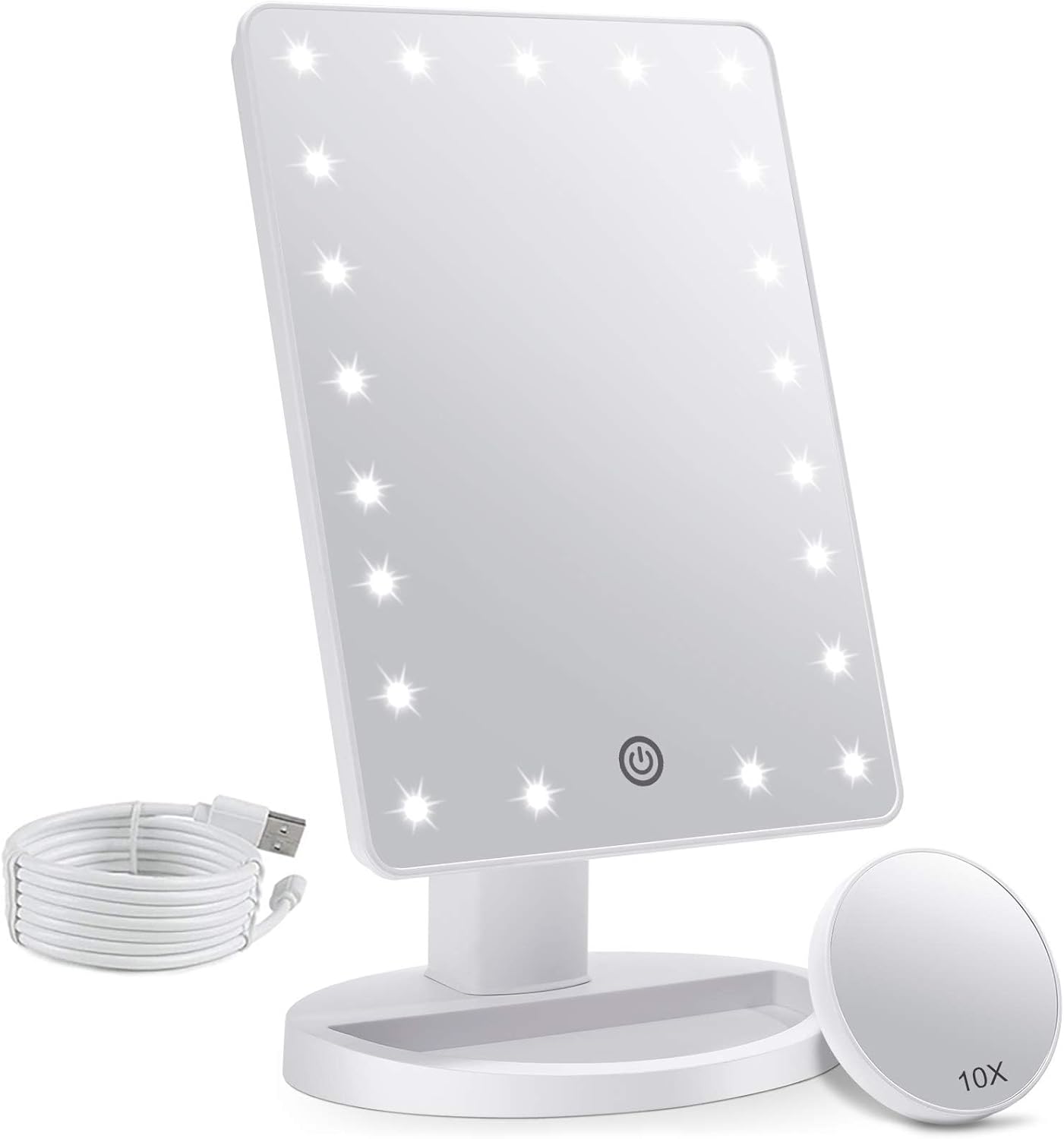 Detalle de FASCINATE Makeup Vanity Mirror 10X magnification 💄