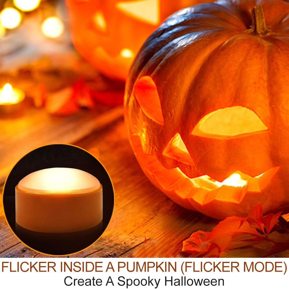 Detalle 2 de HOME MOST 12741 4-Pack Halloween LED Pumpkin Lights with Remote and Timer