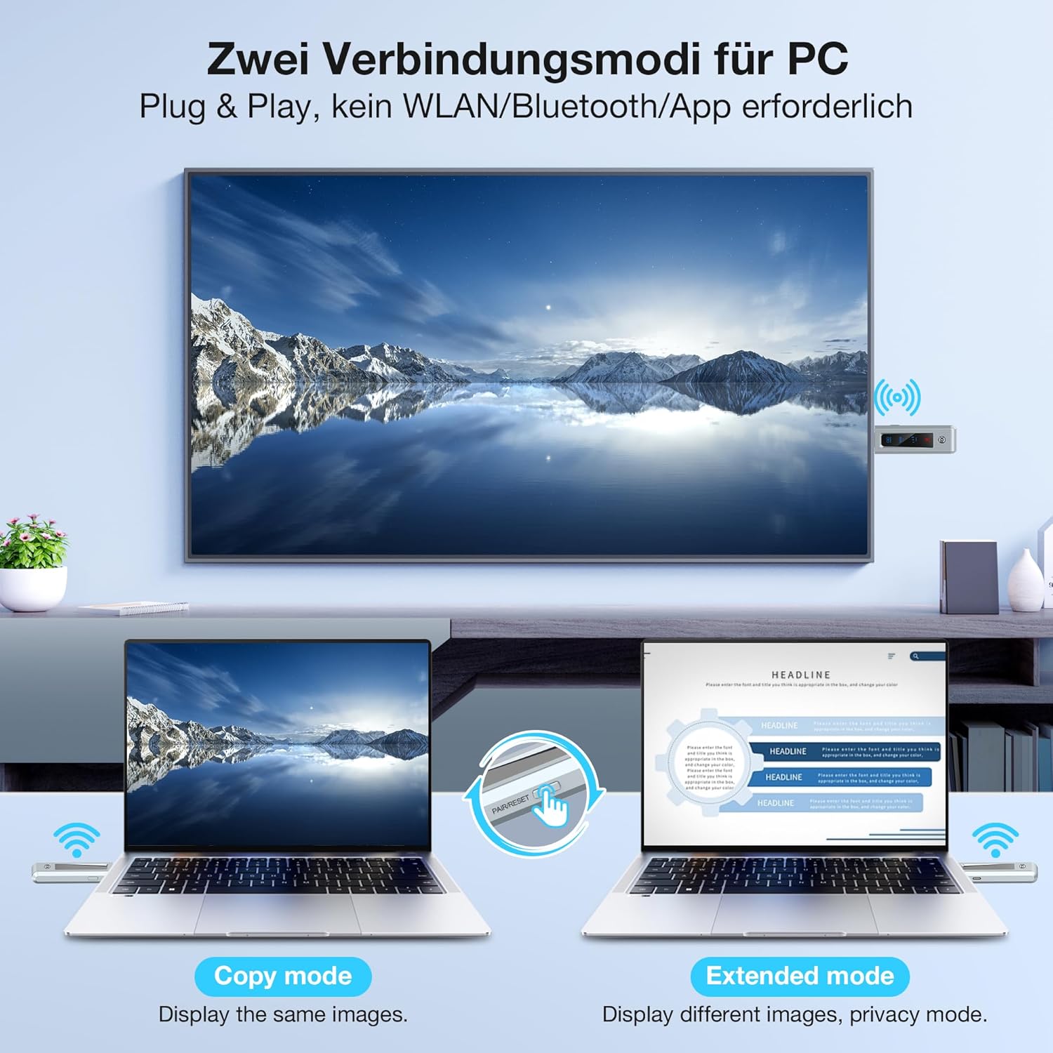 Detalle 2 de Wireless HDMI Transmitter and Receiver 30M