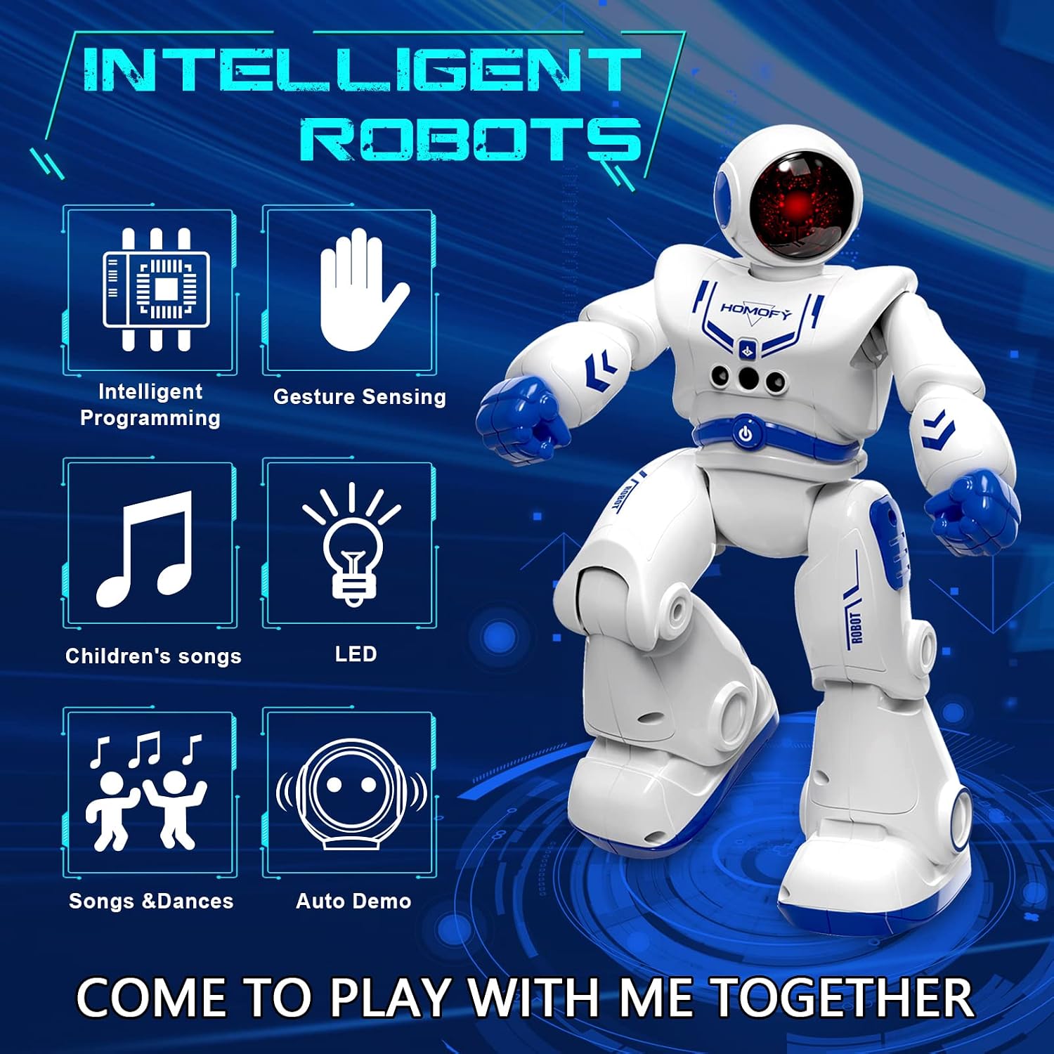 Detalle de Kaybolge Remote Control Gesture-Sensing Robot Toy for Kids